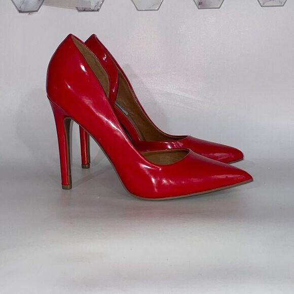 Steve Madden Daisies Red Women's Heels 6M - Picture 3 of 7